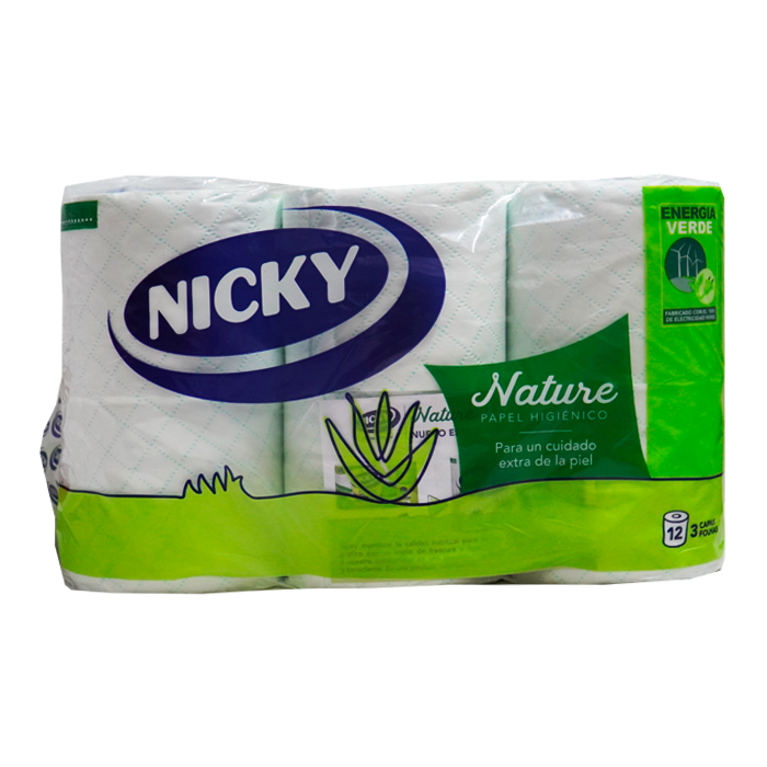 NICKY ALOE VERA Toilet Paper (12)